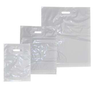 Plastic LDPE-zakken wit