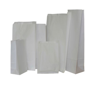 Witte eco papieren zak