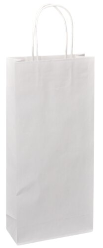 Papieren wijnzakken met gedraaid papieren handvat