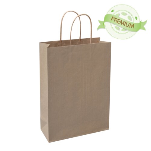 PREMIUM - Bruin geribbeld papier