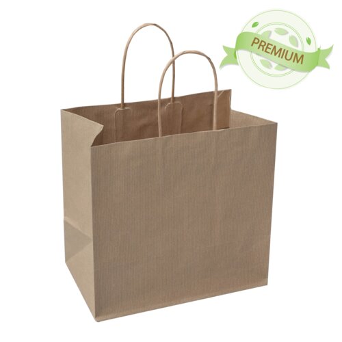 PREMIUM - Bruin geribbeld papier