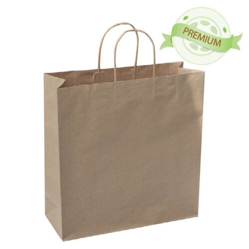 PREMIUM - Bruin geribbeld papier